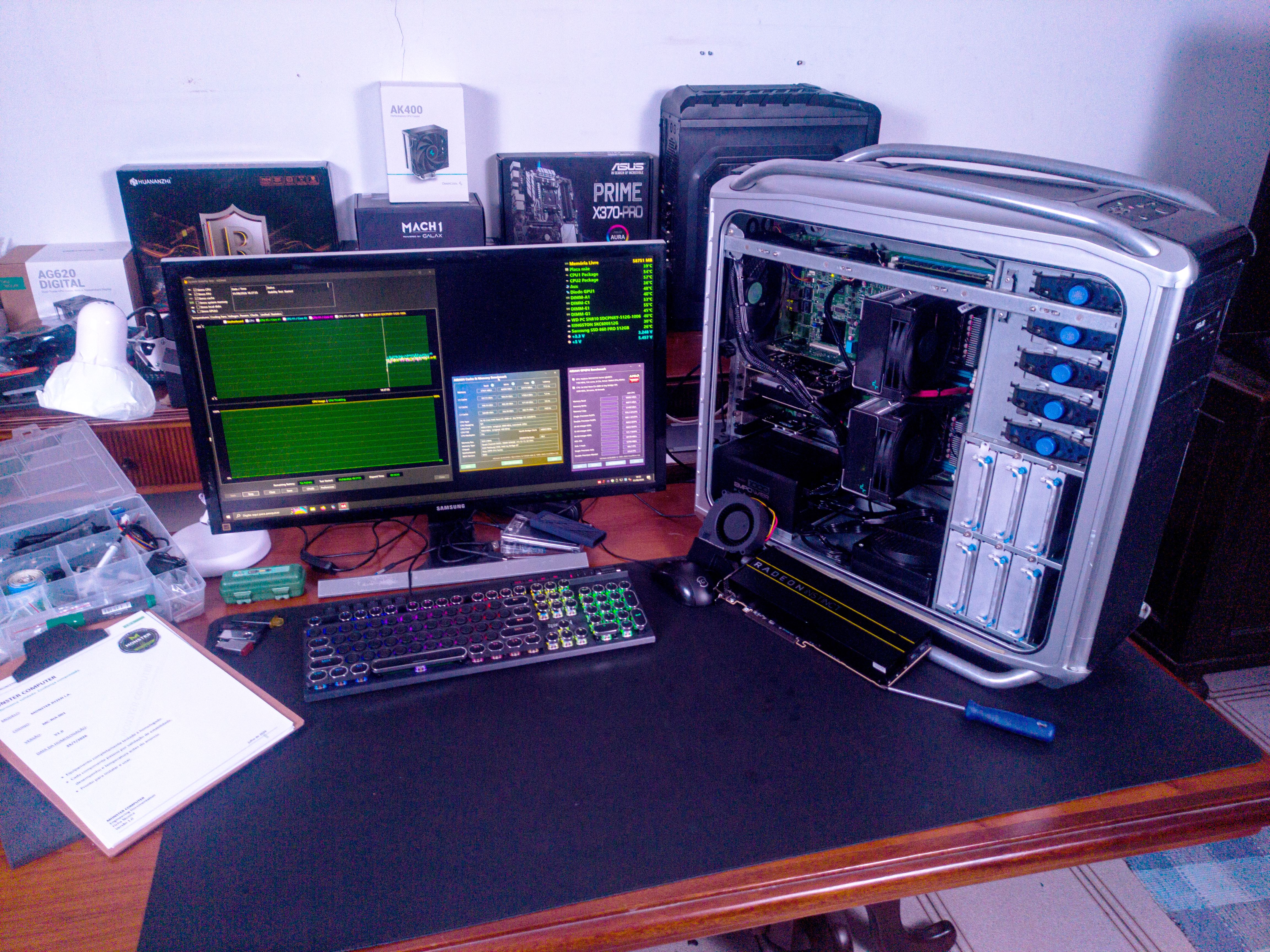 Ambiente de testes do MONSTER LAB